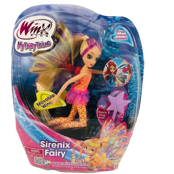 Winx Club Stella Doll Sirenix Fairy Friend Moveable Wings Long Hair Toy New Rare - Picture 1 of 2